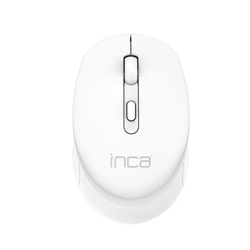 Ratón Inca IWM-243RB Wireless RF 2.4 GHz 1600 DPI Bianco Pulsanti Silenziosi - immagine 1