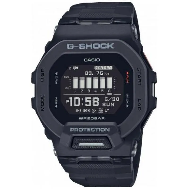 Casio G-Shock GBD-200-1ER Bluetooth 45,9mm Nero Resistente Acqua 20ATM - immagine 1