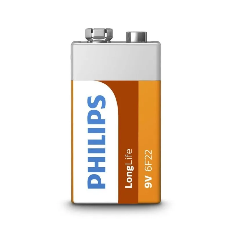 Pila Ricaricabile Philips LongLife 9V Zinc-Carbon - immagine 1
