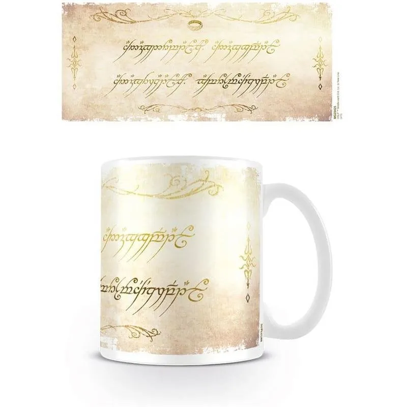 Tazza Pyramid The Lord Of The Rings (Ring Inscription) 0,315 L Ceramica Multicolore - immagine 1