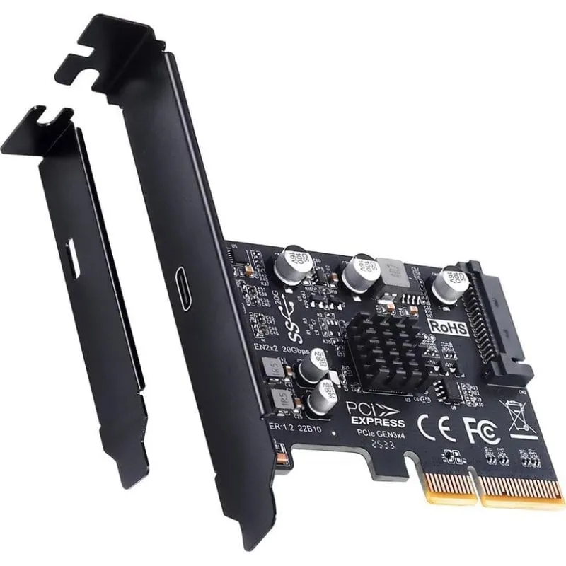 Scheda Controller Graugear G-PCI-C-20G USB-C 20G Compatta e Leggera - immagine 1