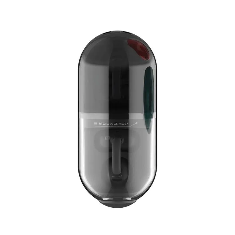 Auricolari Moondrop Pill Bluetooth 6.0 Wireless Gaming, microfono e IPX4, neri - immagine 1