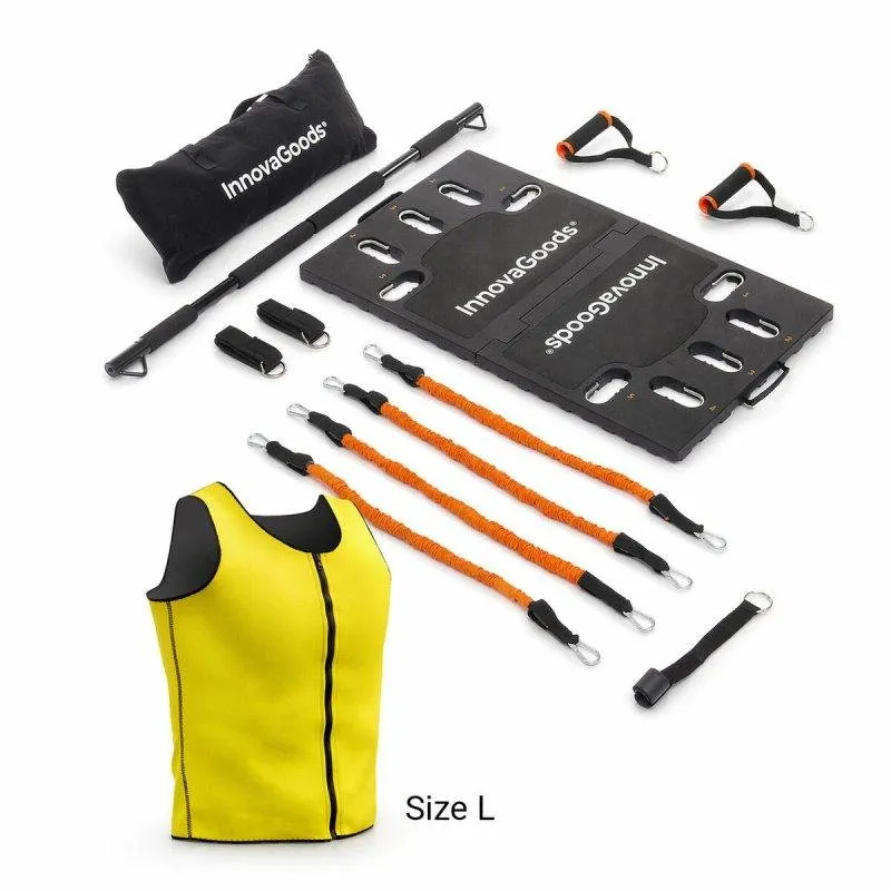 Pack Sistema di Allenamento Portatile Innovagoods con Guida Esercizi e Gilet Sauna - immagine 1