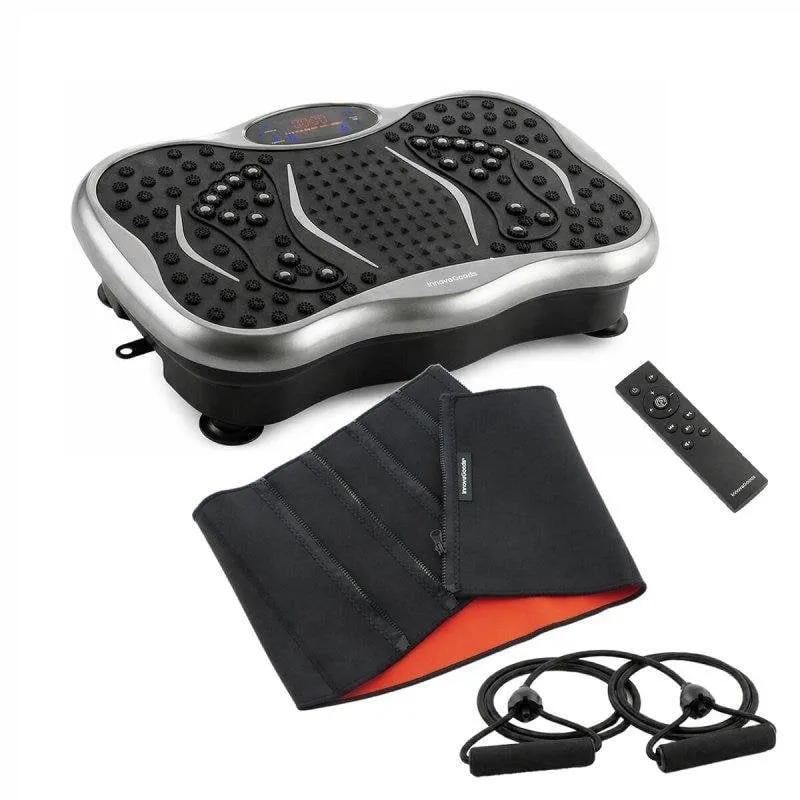 Pack Piattaforma Vibrante InnovaGoods con Altoparlante, Bande di Resistenza e Telecomando - immagine 1