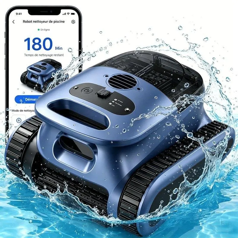Robot Pulisci Fondi Piscina Seauto Doppia Filtrazione 180min Autonomia - immagine 1