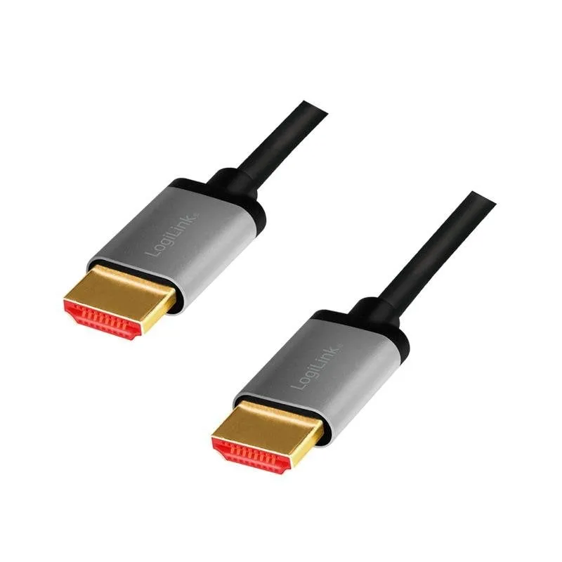 Cavo HDMI LogiLink CHA0104 1 m HDMI 2.1 48 Gbit/s Nero - immagine 1