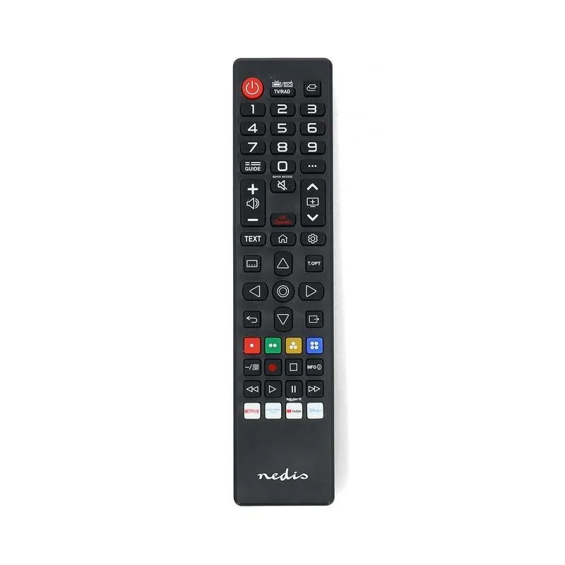 Telecomando Nedis TVRC45LGBK per TV LG, IR wireless, pulsanti, nero - immagine 1