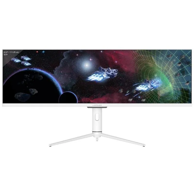 Monitor PC LC-Power LC-M44-DFHD-120 43,8" Double Full HD 120Hz IPS-ADS Hub USB-C Altezza Regolabile - immagine 1