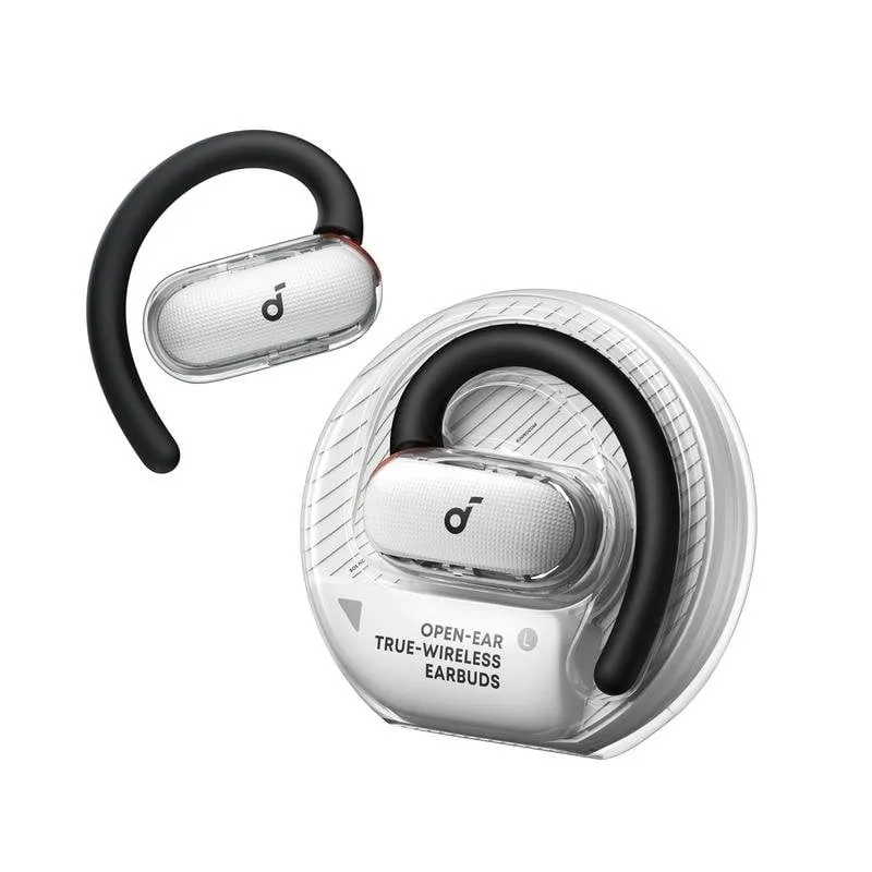 Auricolari Soundcore V40I wireless Bluetooth per chiamate e musica con IP55, bianchi - immagine 1