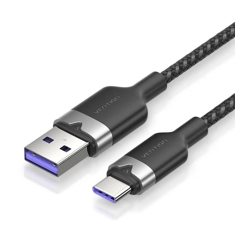 Cavo USB Vention CTOBF 1 m USB-A a USB-C 2.0 480 Mbps Nero - immagine 1