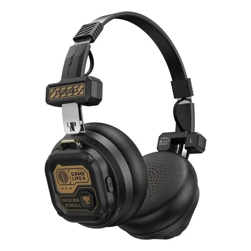 Cuffie ONIKUMA GT803 wireless Bluetooth e cablate Gaming con microfono e retroilluminazione nero - immagine 1