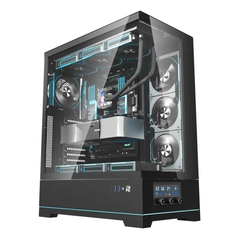 Case Torre darkFlash DY451L Pro ATX Nero con Vetro Temprato - immagine 1