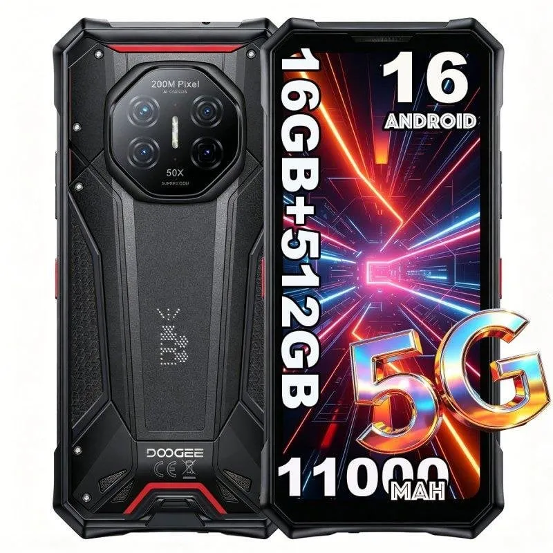 Doogee S300 Pro 5G 16GB 6.78" Nero 512GB Fotocamera 200MP - immagine 1