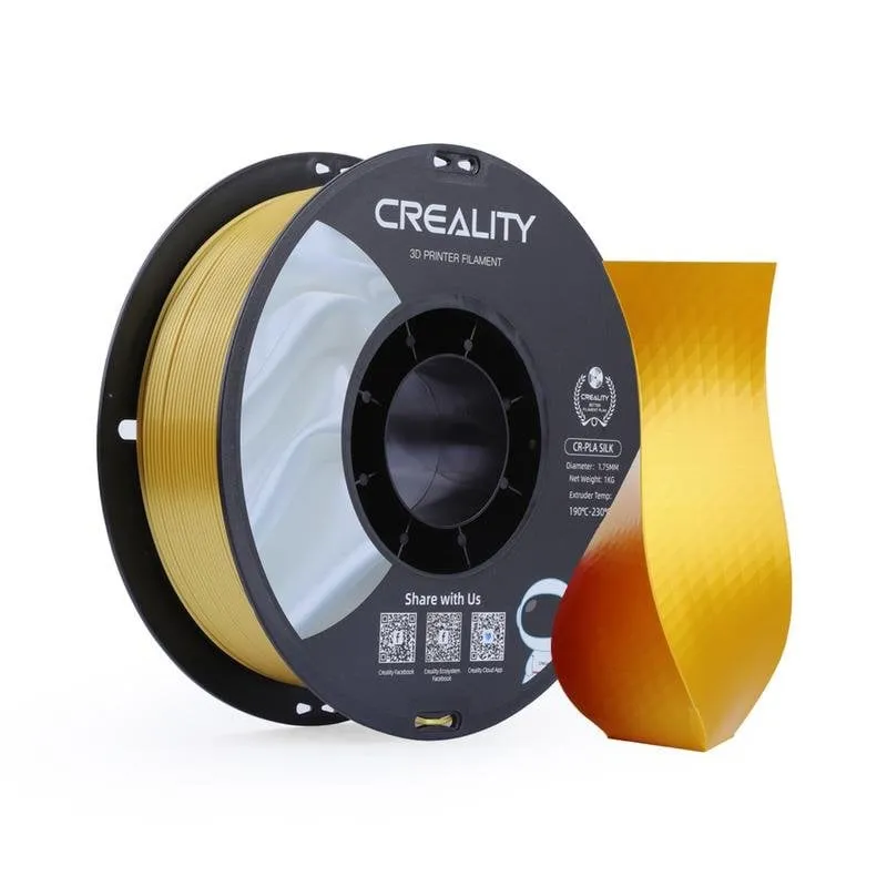 Filamento PLA Creality 3301120001 Oro 1,75 mm Seta Facile Stampa - immagine 1