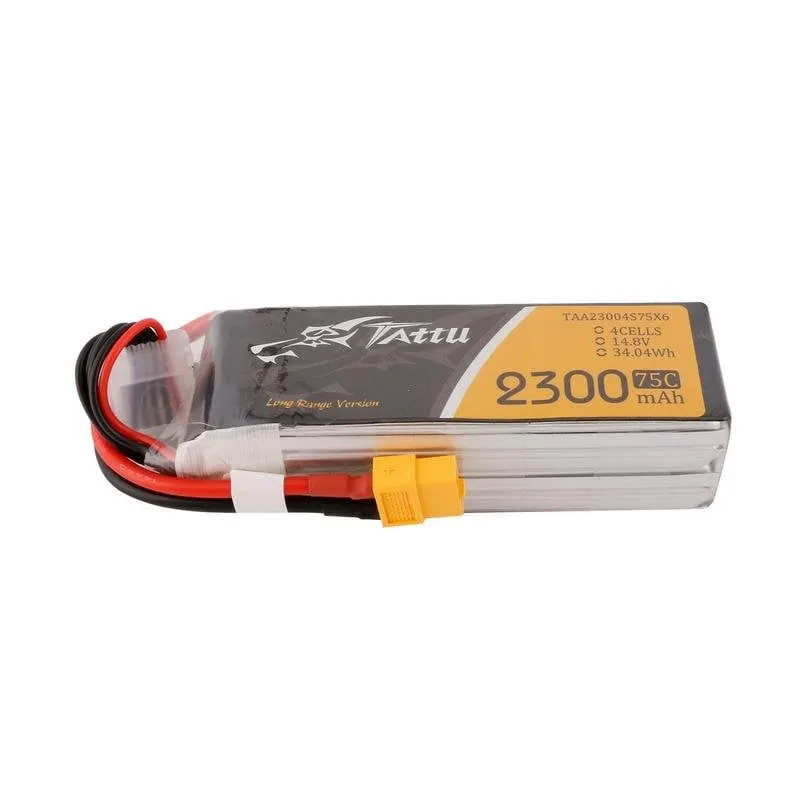 Batteria Tattu 2300mAh 14,8V 75C 4S1P XT60 Polimero di Litio - immagine 1
