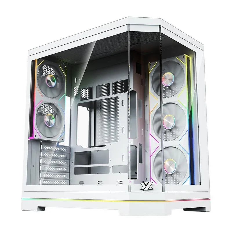 Case PC XYZ NEUTRON X White Midi Tower ATX Gaming - immagine 1
