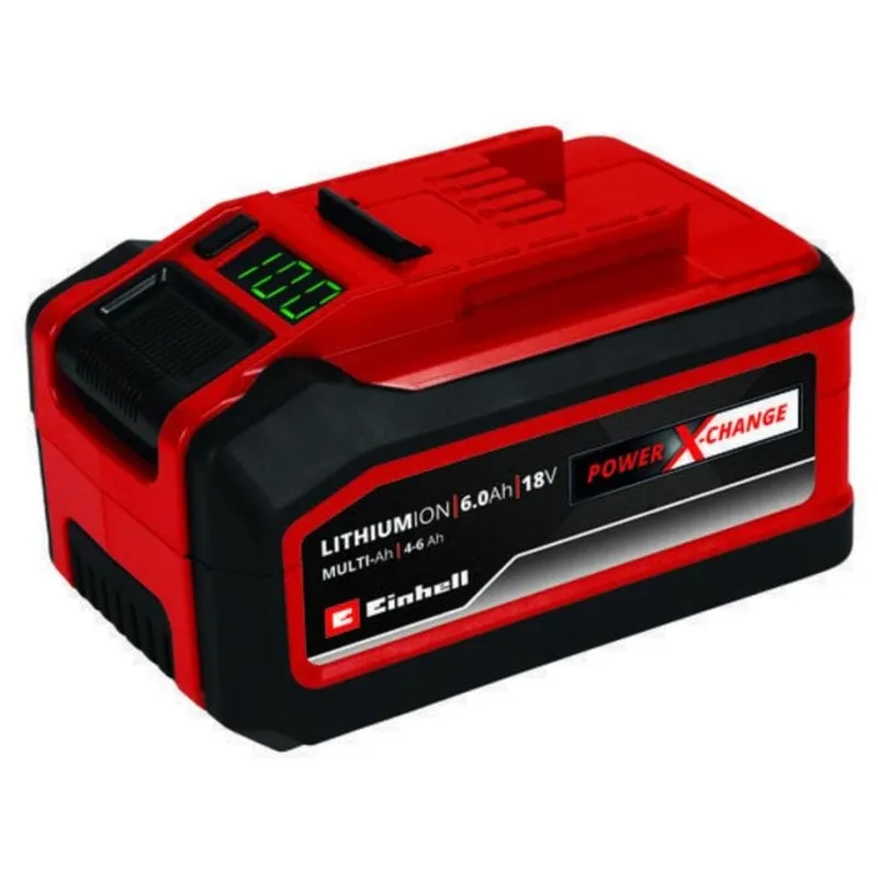Batteria Einhell 4511502 6 Ah 18 V agli Ioni di Litio Nero/Rosso - immagine 1