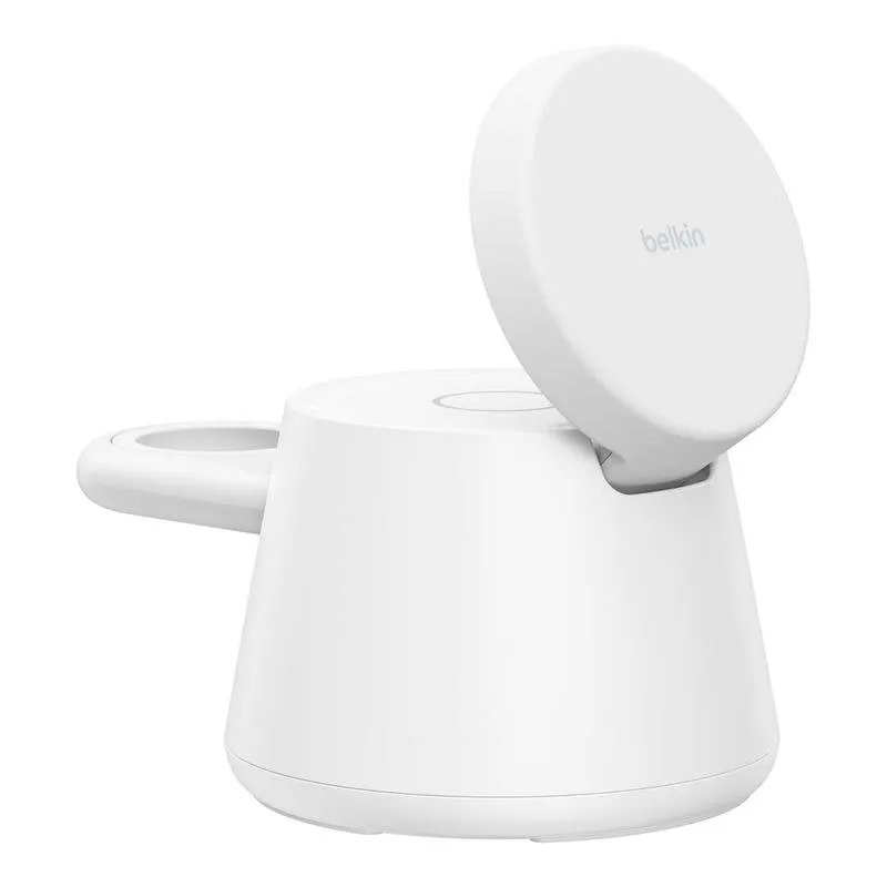 Caricatore Belkin WIZ052kqWH 45W Qi2.2 3 Dispositivi Wireless Bianco - immagine 1
