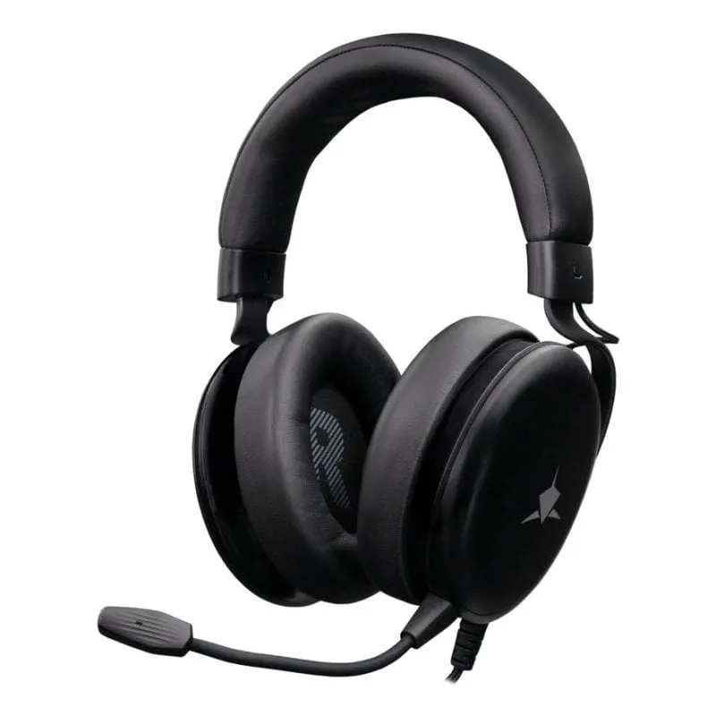 Cuffie White Shark ELEPHANT con cavo, microfono boom e controllo volume nero - immagine 1