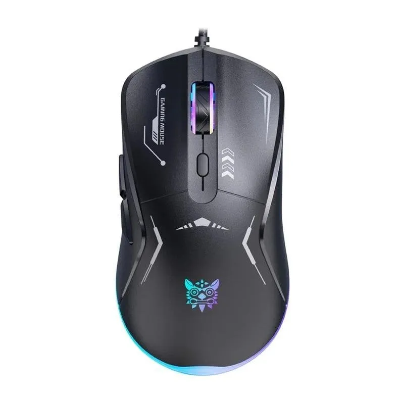 Mouse ONIKUMA CW917 Cablato 3600 DPI RGB 6 Pulsanti Nero - immagine 1