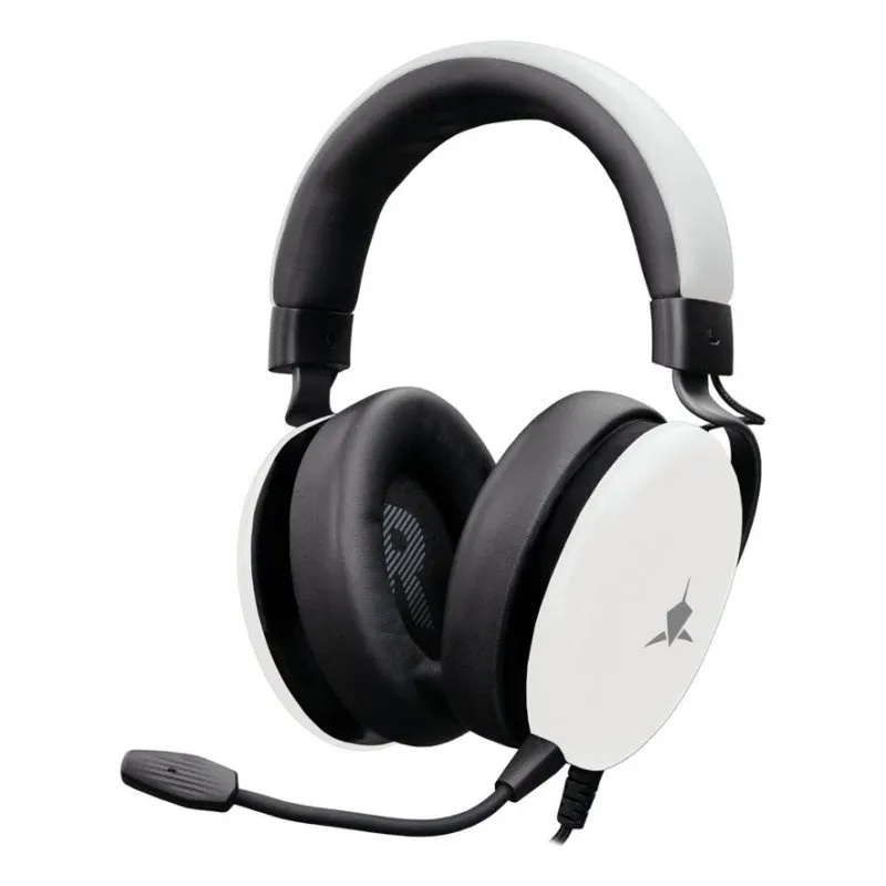 Cuffie White Shark ELEPHANT cablate jack 3,5 mm gaming microfono controllo volume nero bianco - immagine 1