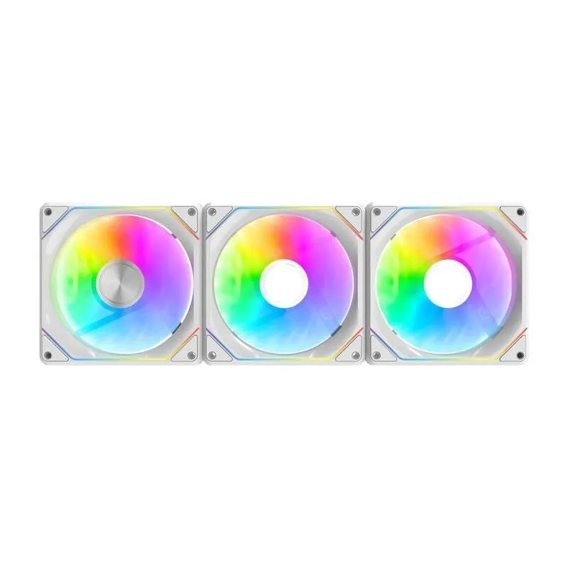 Raffreddamento Aria darkFlash 120mm Gauss G24 3IN1 ARGB Bianco Magnetico - immagine 1