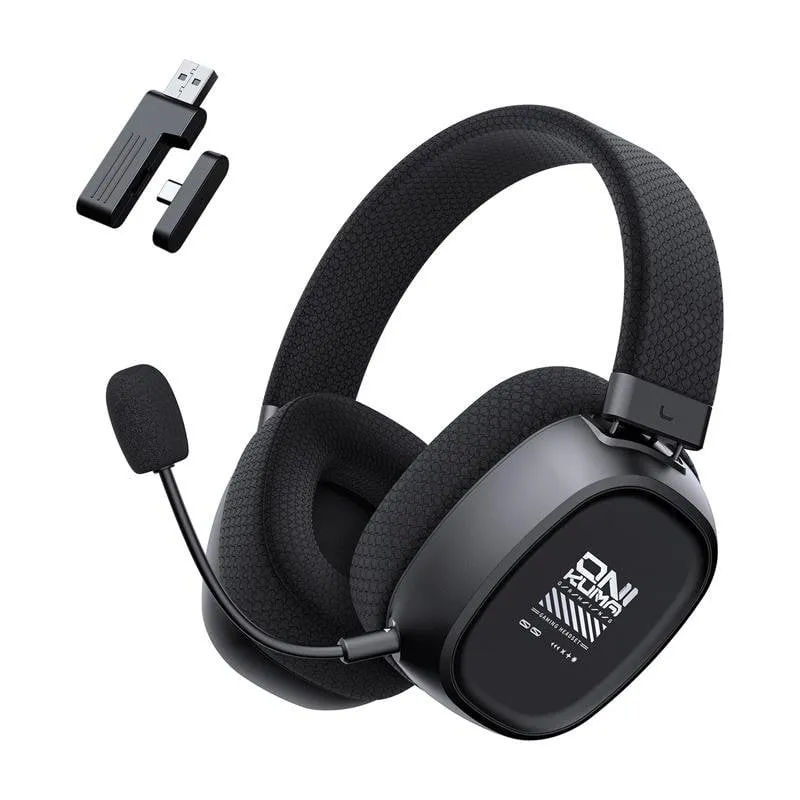 Cuffie ONIKUMA GT839 wireless Bluetooth 5.4 2.4 GHz Gaming nere - immagine 1