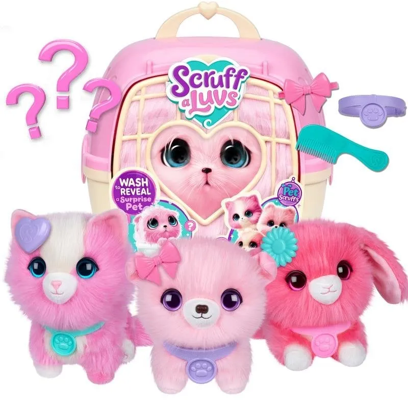 Peluche Moose Toys Scruff-A-Luvs Rosa 22 cm Interattivo - immagine 1