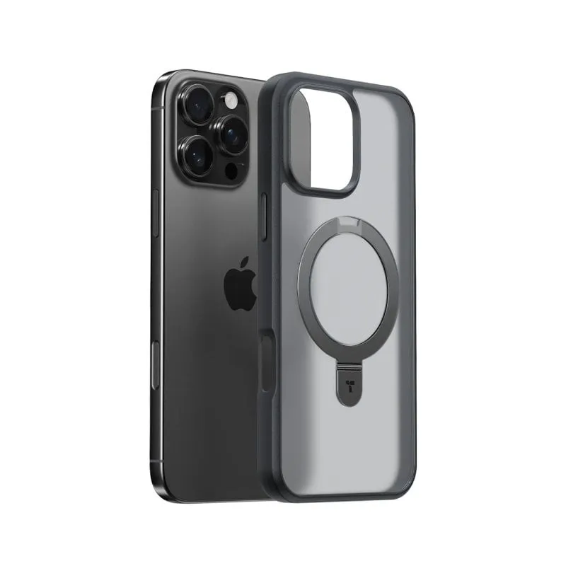 Funda per smartphone Torras Upro Ostand Spin Series Nero per iPhone 16 Pro - immagine 1