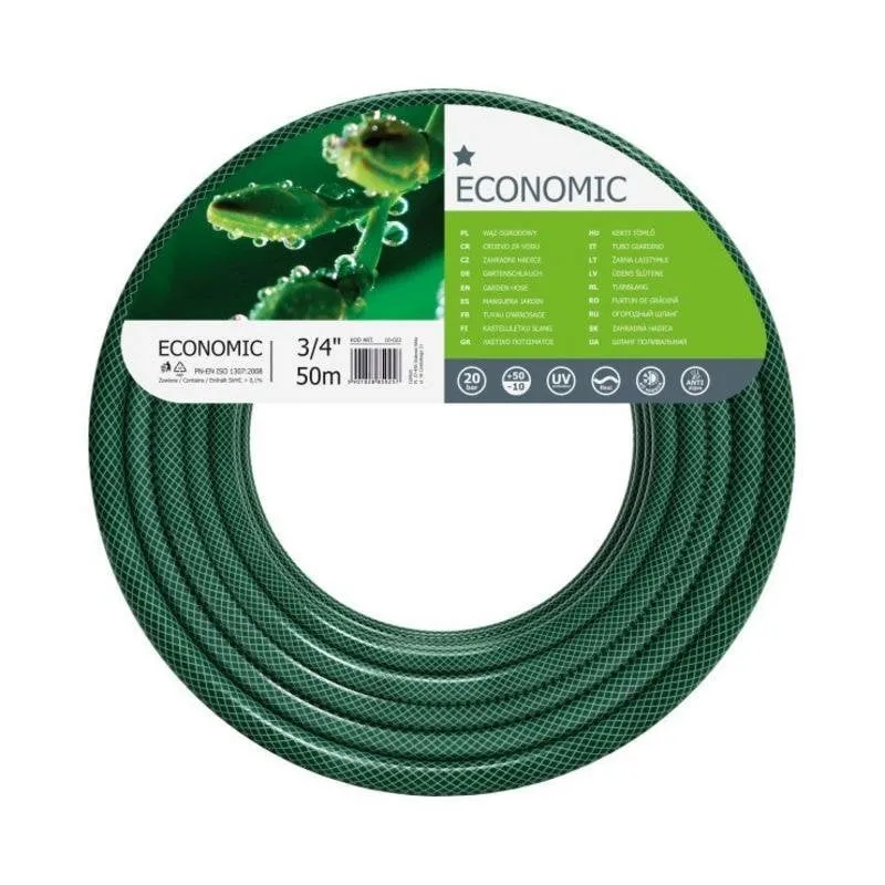 Mangera da giardino CELLFAST ECONOMIC 50 m verde 3 strati resistente UV - immagine 1