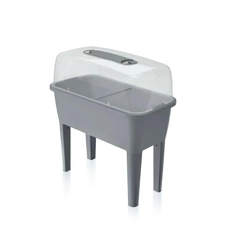 Vaso da Giardino Indipendente Prosperplast Respana Grigio 52 L - immagine 1