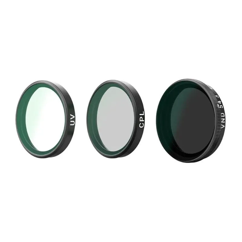 Filtro Telesin CPL VND8 UV per DJI Osmo Action 6 (3 pezzi) - immagine 1