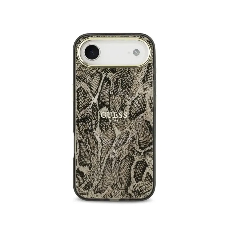 Funda per smartphone Guess Python PC+TPU Marrone MagSafe per iPhone Air - immagine 1