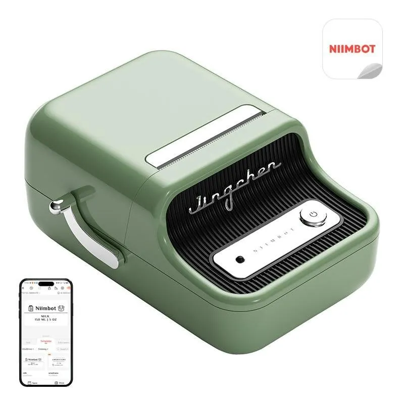 Stampante termica Bluetooth Niimbot B21 Pro verde per etichette portatili - immagine 1