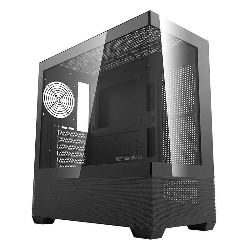 Case PC Darkflash DS900 AIR Torre Media Vetro Temprato Nero - immagine 1