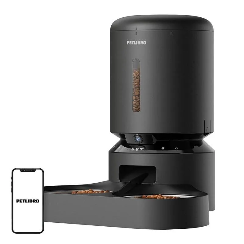 Distributore di cibo per animali Petlibro Granary con telecamera 5L Nero - immagine 1