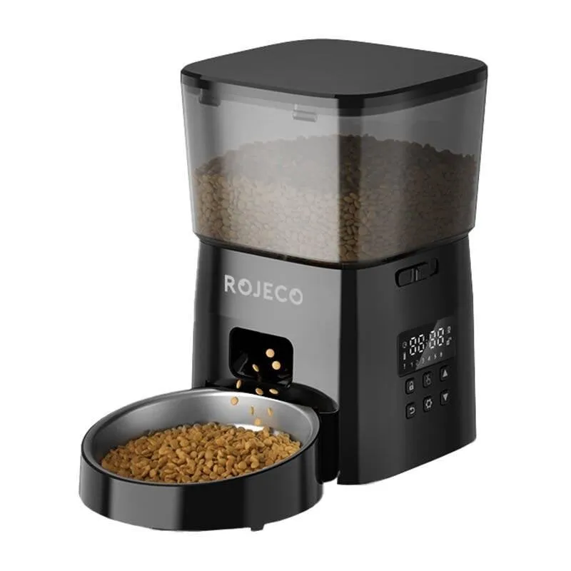 Distributore cibo per animali Rojeco RWSQ-02 2L intelligente con pulsanti - immagine 1