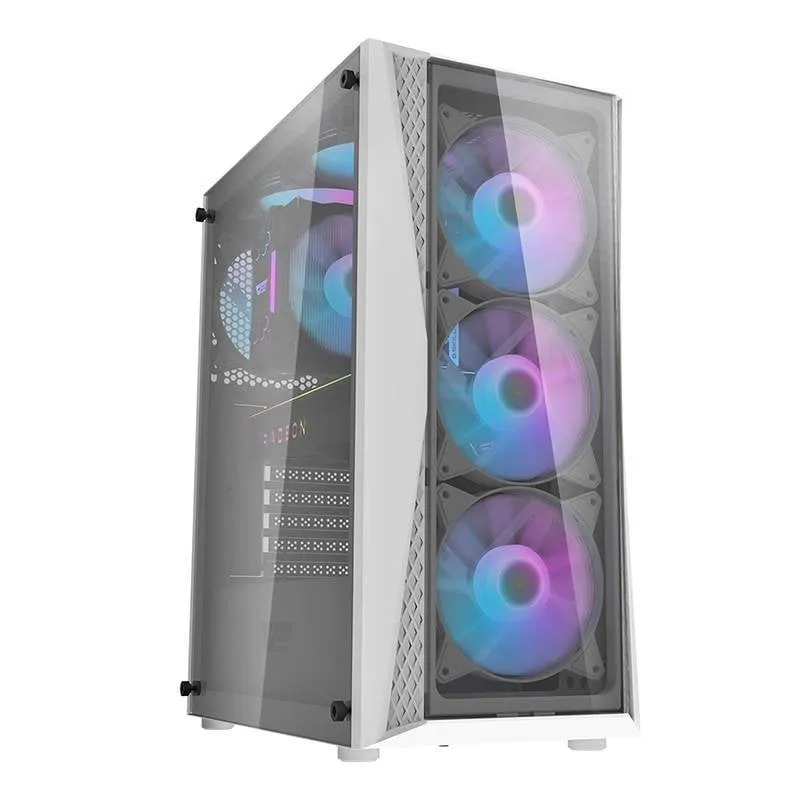 Case PC Darkflash DK352 Plus Bianca + 4 Ventilatori ARGB - immagine 1