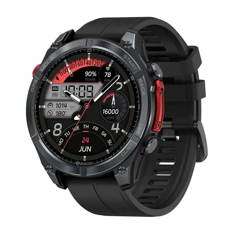 Zeblaze Stratos 4 Bluetooth GPS 1,43'' Nero Taglia Unica Impermeabile 5ATM SpO2 Cardio - immagine 1