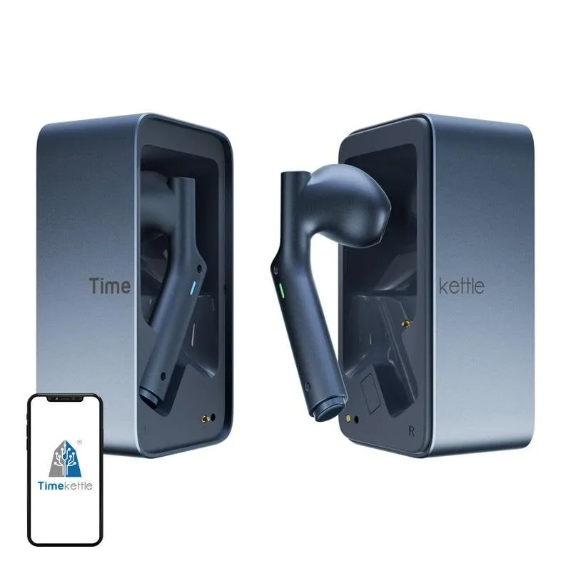 Auricolari Timekettle W4 Bluetooth wireless con traduzione in tempo reale e riduzione rumore, blu - immagine 1