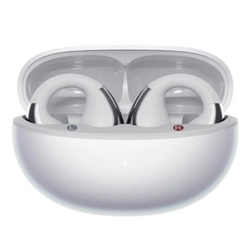 Auricolari QCY Crossky Clip C30S Bluetooth 6.0, Cancellazione Rumore, IPX5, Bianchi - immagine 1