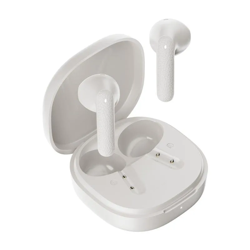 Auricolari QCY T41 wireless Bluetooth 5.4 con cancellazione rumore, IPX4, 35h batteria bianco - immagine 1