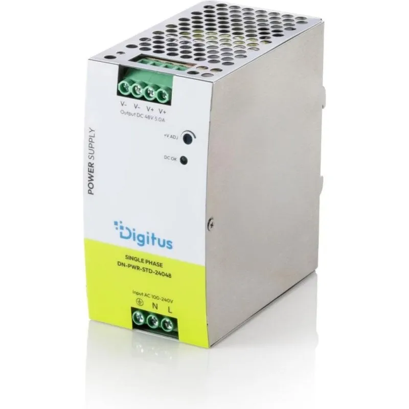 Fonte di Alimentazione Digitus DN-PWR-STD-24048 240W Efficienza 90% Raffreddamento Passivo - immagine 1