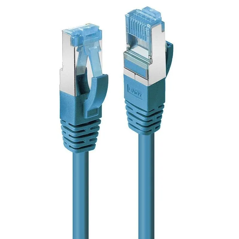 Cavo di rete Lindy Cat6a S/FTP 5 m blu - immagine 1