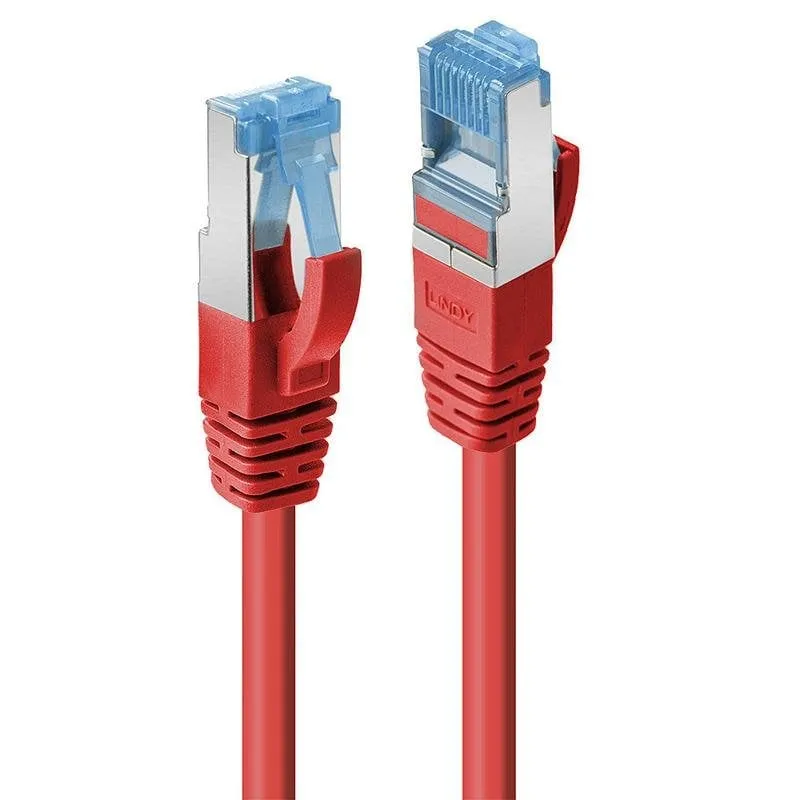 Cavo di rete Lindy Cat6a S/FTP 1,5 m rosso - immagine 1