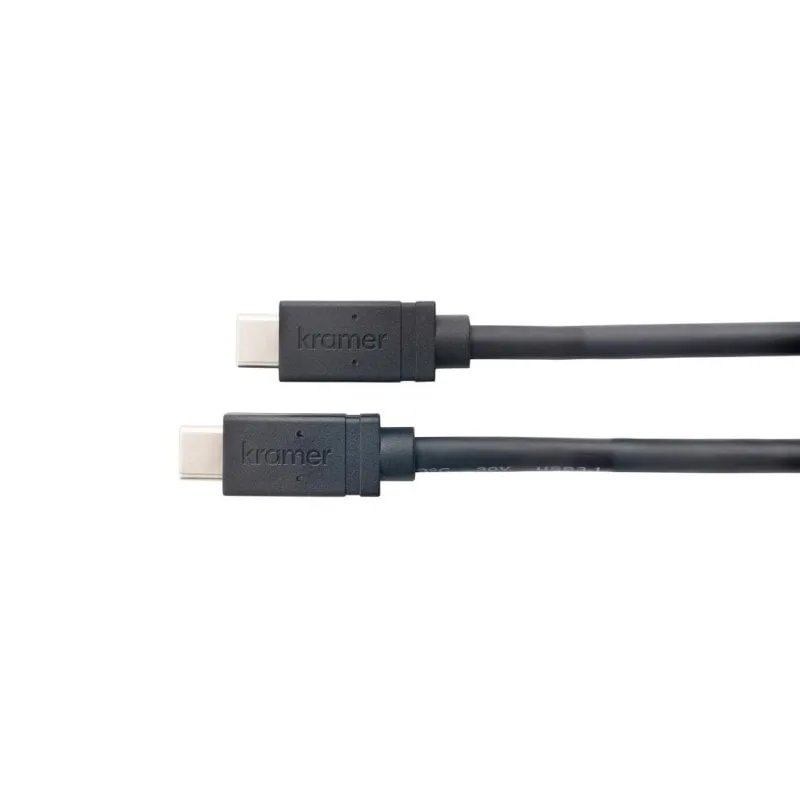 Cavo USB-C Kramer Electronics C-U32/FF-3 0,9 m USB 3.2 Gen 2 Nero - immagine 1