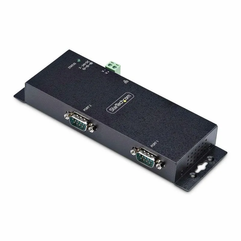Convertitore Serie a Ethernet StarTech 2 Porte RS232 DB9 RJ45 IP - immagine 1