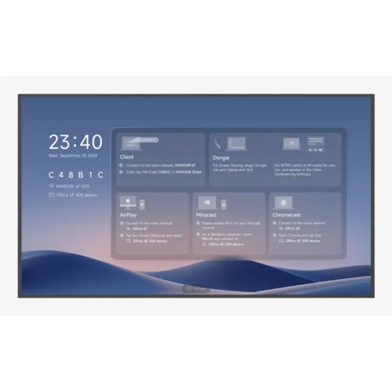Monitor PC Maxhub ND55CMB 55" UltraHD 4K 60Hz ADS WiFi Altoparlanti 8ms - immagine 1
