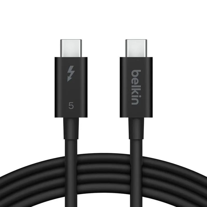 Cavo Thunderbolt 5 Belkin INZ005HQ1MBK 1 m USB-C a USB-C 240 W Nero - immagine 1