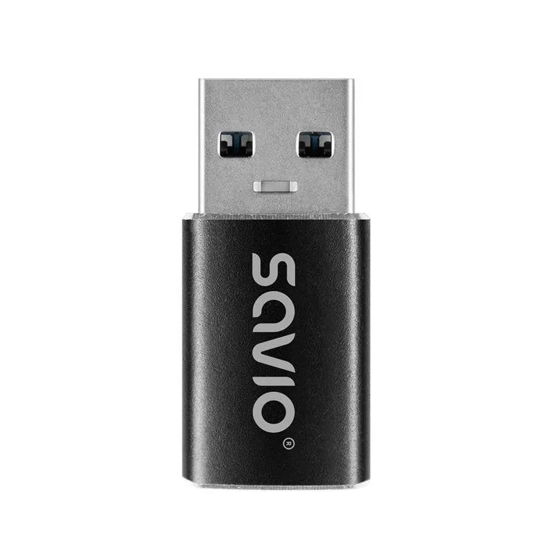Adattatore Savio AK-81 USB-C 3.1 Femmina a USB-A 3.1 Maschio - immagine 1
